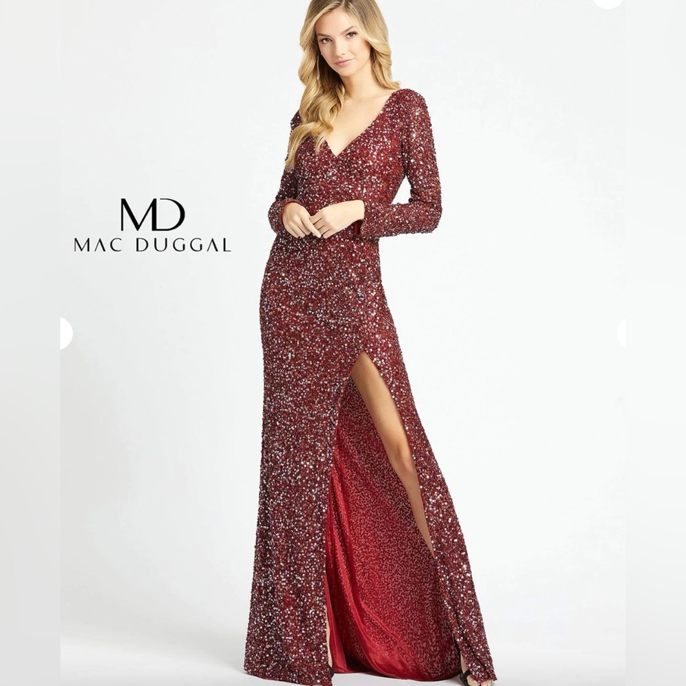MacDougal 4820A Crushed Berry Gown
